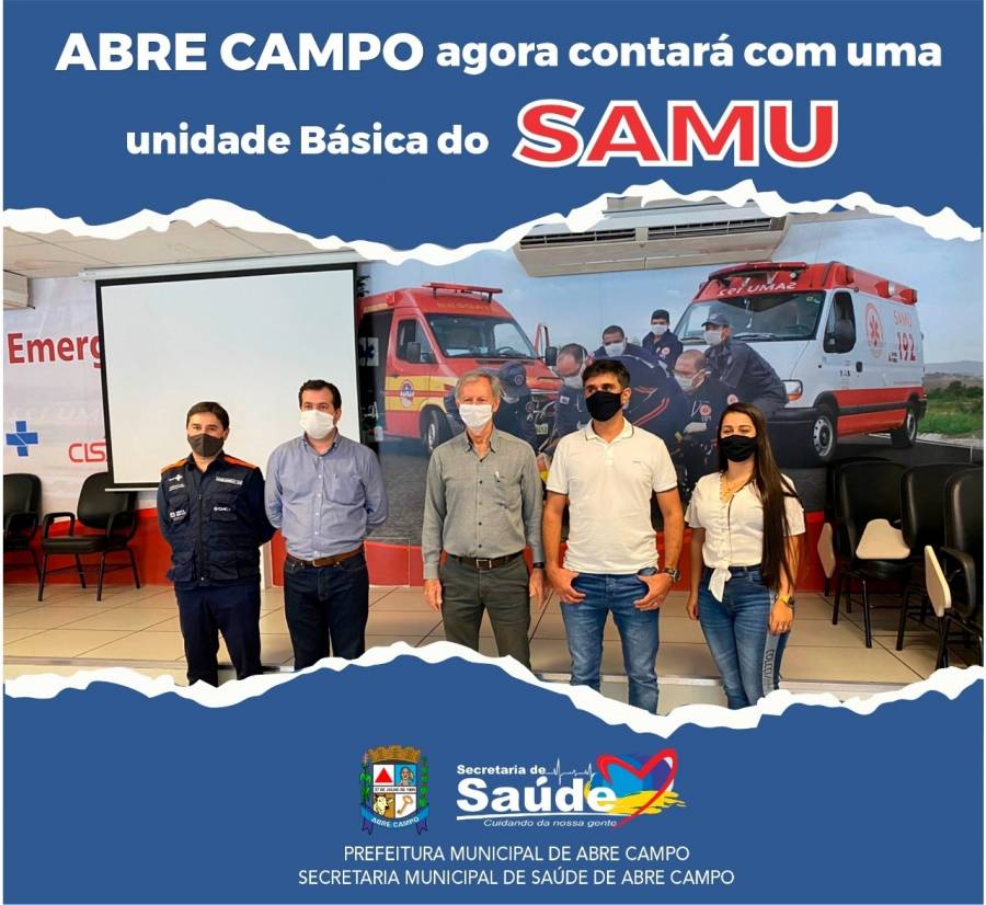 ABRE CAMPO agora contará com uma unidade Básica do SAMU