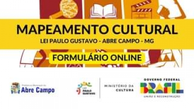 MAPEAMENTO CULTURAL - LEI PAULO GUSTAVO